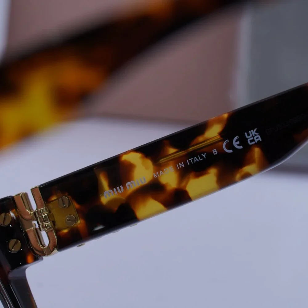 Miu Miu MU05VV VAU1O1 Cat Eye Eyeglasses 53mm – Honey Havana